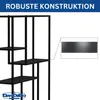DanDiBo Nástěnná police Černý kov 90x75x20 cm 96635 Police Náhled obrázku produktu 4