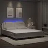 vidaXL "Viana" rám postele s LED bez matrace černobílý Náhled obrázku produktu 2