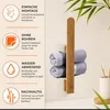 ECENCE Handtuchhalter Holz Bambus ohne Bohren Produktbild-Vorschau 2