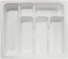 Besteckeinsatz für 50 cm Schubkästen - Weiß Kunststoff Produktbild-Vorschau 1
