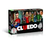 The image shows the front of a Cluedo The Big Bang Theory board game box, with characters from the show depicted on it. Produktbild-Vorschau