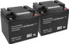 Blei Akku 2x 12V 50Ah kompatibel 24V Rollstuhl Elektromobil Produktbild-Vorschau 1