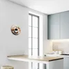 Glasuhr Wanduhr Küchenuhr Echt-Glas 30fi cm Kaffee braun Produktbild-Vorschau 5