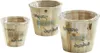 3er Set Pflanze Schale Topf Kübel Blumen Kräuter Töpfe Produktbild-Vorschau 1