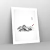 Poster - Poster ohne Rahmen - Zeichnen Asien Berge - 40x50 Produktbild-Vorschau 7