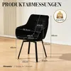 CLIPOP - Ensemble de 2 chaises de salle à manger Voir les images du produit 4