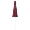 VidaXL Parasol avec mât en aluminium 270 cm bordeaux Voir les images du produit 4