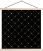 MuchoWow® Textilposter Polka dots - Gold - Schwarz 120x120 Produktbild-Vorschau 1