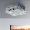 B.K.Licht LED Deckenleuchte Nickel matt quadratisch 25cm 4 Produktbild-Vorschau 3