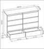 Moderne Kommode LINDA 8S - Sideboard 140 cm mit 8 Produktbild-Vorschau 5