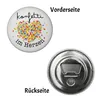 Konfetti im Herzen Karneval Geschenk Magnet rund mit Produktbild-Vorschau 2