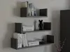 Set 3x závěsná polička TARMO - antracitová Náhled obrázku produktu 1