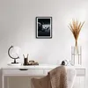 Gerahmtes Poster - Schwarzer Rahmen - Nashorn Schwarzweiß Produktbild-Vorschau 6