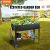 VEVOR Hochbeet mit Rädern Pflanzkübel Blumenkasten Garten Produktbild-Vorschau 2