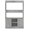 Skříň highboard betonově šedá 92 x 33 x 140 cm kompozitní Náhled obrázku produktu 5