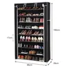 Schuhschrank mit 9 Ebenen Schuhregal Stoffschrank für 36 Produktbild-Vorschau 5