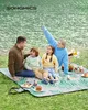 A family having a picnic by a lake. Produktbild-Vorschau