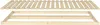 A wooden bed frame and slatted base are shown against a white background. Produktbild-Vorschau