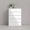 Commode NAIA Buffet blanc brillant Voir les images du produit 9
