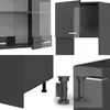 Eckküche Vicco R-Line Anthrazit Hochglanz 247 x 60 cm , AP Produktbild-Vorschau 6
