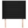 vidaXL Kopfteil mit Ohren Schwarz 83x16x118/128 cm Stoff -  Produktbild-Vorschau 4