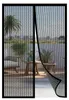 Fliegengitter Tür Magnet 100x210cm schwarz – Insektenschutz Produktbild-Vorschau 1