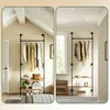 SoBuy Wandplank met opbergruimte, 2 houten planken, zwart, Productafbeelding-voorbeeld 10