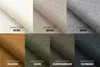 A collage of fabric swatches in different colors, each labeled with a name. Produktbild-Vorschau