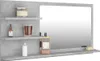 vidaXL Koupelnové zrcadlo betonově šedé 90x10,5x45 cm Náhled obrázku produktu 3