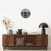 Wanduhr - Rund - Glasuhr - See Landschaft Natur - 30x30cm - Produktbild-Vorschau 7