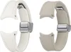 D-Buckle Hybrid Eco-Leather Armband (Slim, S/M), Etoupe Produktbild-Vorschau 6