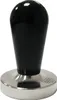 A black and silver coffee tamper is shown against a white background. Produktbild-Vorschau