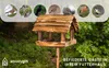 Woodygift Stehendes Vogelhaus aus Holz geflammt, großes Produktbild-Vorschau 4