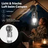 Campinglampe Ventilator 2er Set Solar USB Batterie LED Produktbild-Vorschau 4