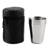 4er Set Stapelbare Becher Edelstahl Trinkbecher Camping Produktbild-Vorschau 2