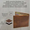 flevado Herren Büffelleder Dollarclip Portemonnaie Münzfach Produktbild-Vorschau 4