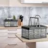 Kleine klappbare Klappbox mit Griff - 2er Set 16 L, grau, Produktbild-Vorschau 2