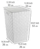 WENKO Wäsche Truhe ADRIA Korb Sammler Box Tonne 48L Deckel Produktbild-Vorschau 7