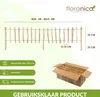 Floranica Staketenzaun aus Haselnuss mit Pfosten 35 cm hoch Produktbild-Vorschau 2