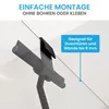 Minimalistischer Duschabzieher 21cm Schwarz aus Silikon – Produktbild-Vorschau 5