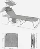 SONGMICS 2-er Set Sonnenliege, klappbarer Liegestuhl, mit Produktbild-Vorschau 7