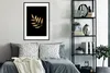 MuchoWow® MuchoWow® Gerahmtes Poster Schwarz und Gold - Produktbild-Vorschau 2