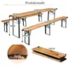 Faltbare Bierzeltgarnitur 220cm,3-teilig:1 Klapptisch+2 Produktbild-Vorschau 6