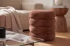 riess-ambiente Polsterhocker VOGUE 40cm Samt rostbraun Produktbild-Vorschau 6