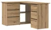 vidaXL Eckschreibtisch Artisan-Eiche 145x100x76 cm Produktbild-Vorschau 1