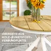 Outsunny Gartentisch Ø118cm, Wetterfest Balkontisch aus Produktbild-Vorschau 6