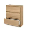 Schöne moderne Kommode 70x35x76cm mit 3 Schubladen | Produktbild-Vorschau 2