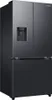 A black Samsung French-door refrigerator with a water dispenser on the left door. Produktbild-Vorschau