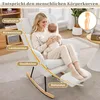 Poltrona a dondolo Merax Teddy, poltrona relax con Anteprima dell’immagine prodotto 7