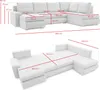 Ecksofa TOKIO II PRO mit Schlaffunktion - Eckcouch mit 3 Produktbild-Vorschau 7